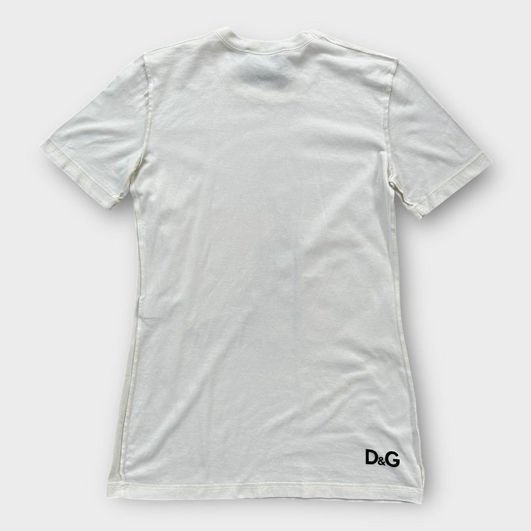 Vintage D&G Kim Basinger grafisk t-shirt - stor dame