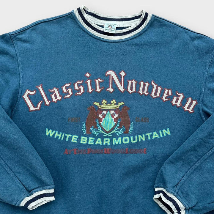 Vintage grafisk sweatshirt - stor