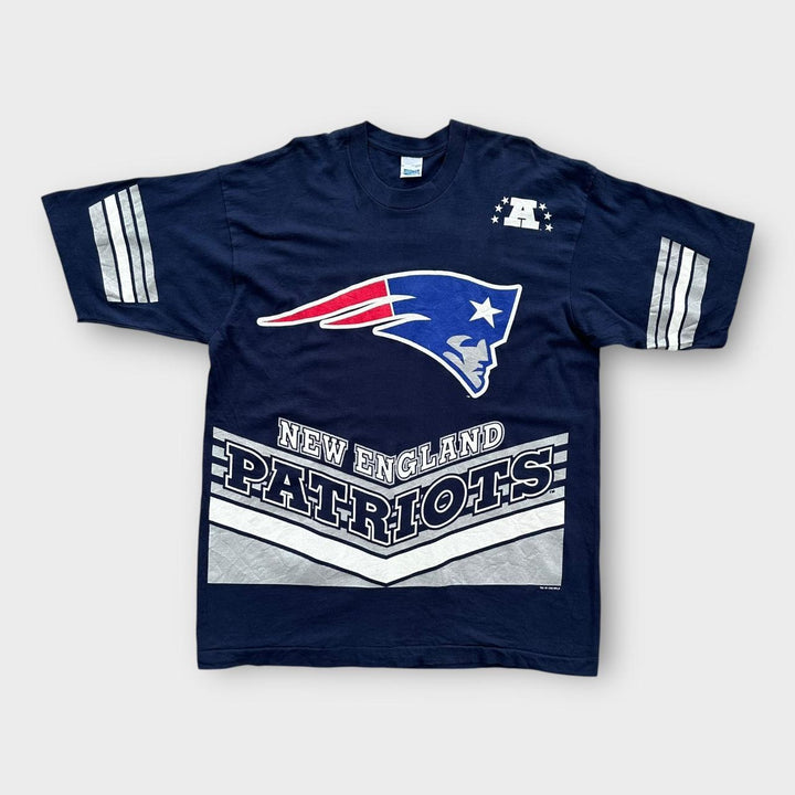 Vintage Patriots T-shirt med enkelt sting - XL