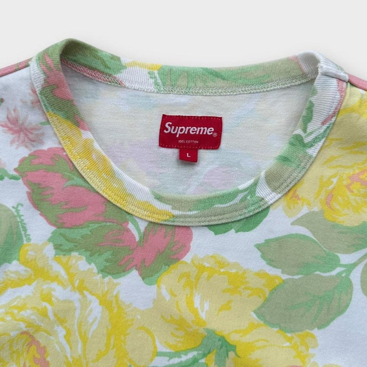 Supreme flowers grafisk t-shirt - stor