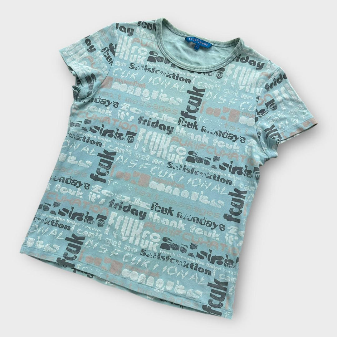 Vintage Y2K FCUK-t-shirt - large til kvinder