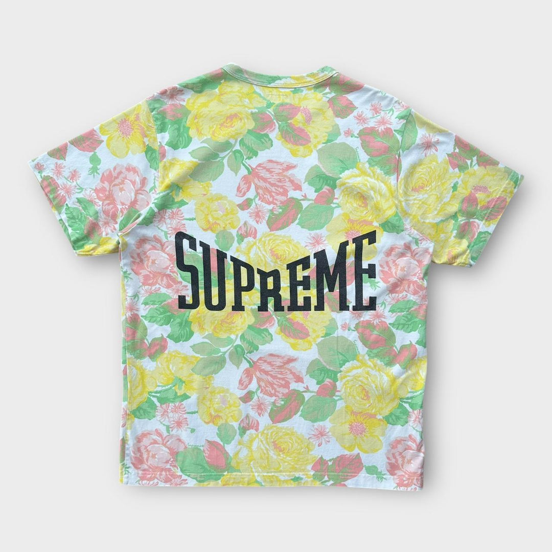 Supreme flowers grafisk t-shirt - stor