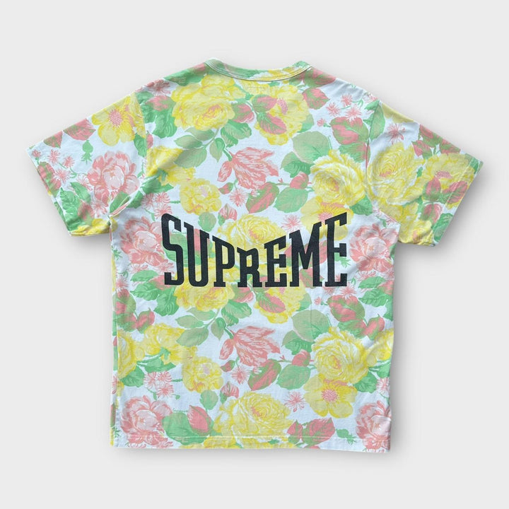 Supreme flowers grafisk t-shirt - stor