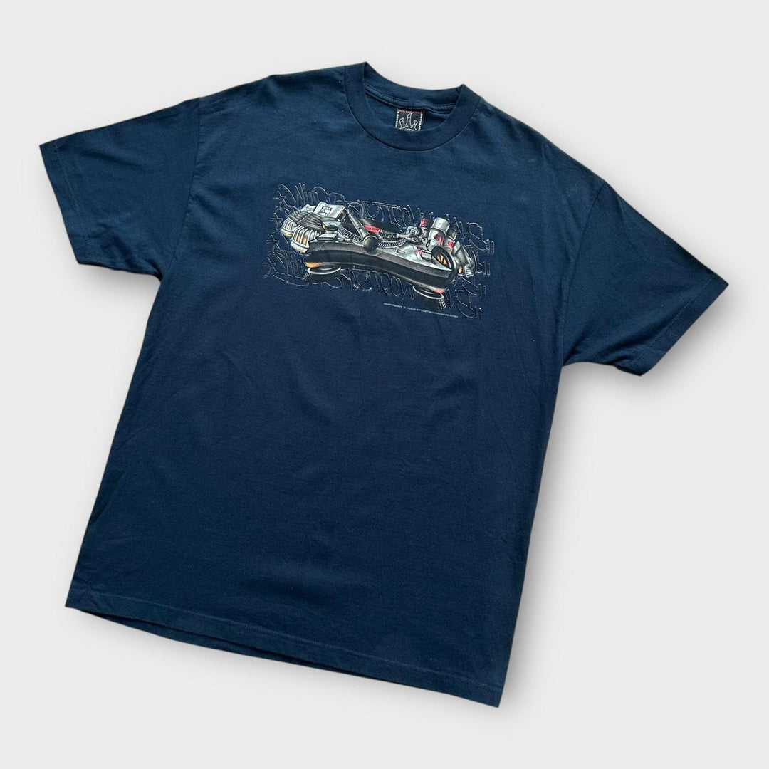 Y2K hip hop grafisk t-shirt - XL