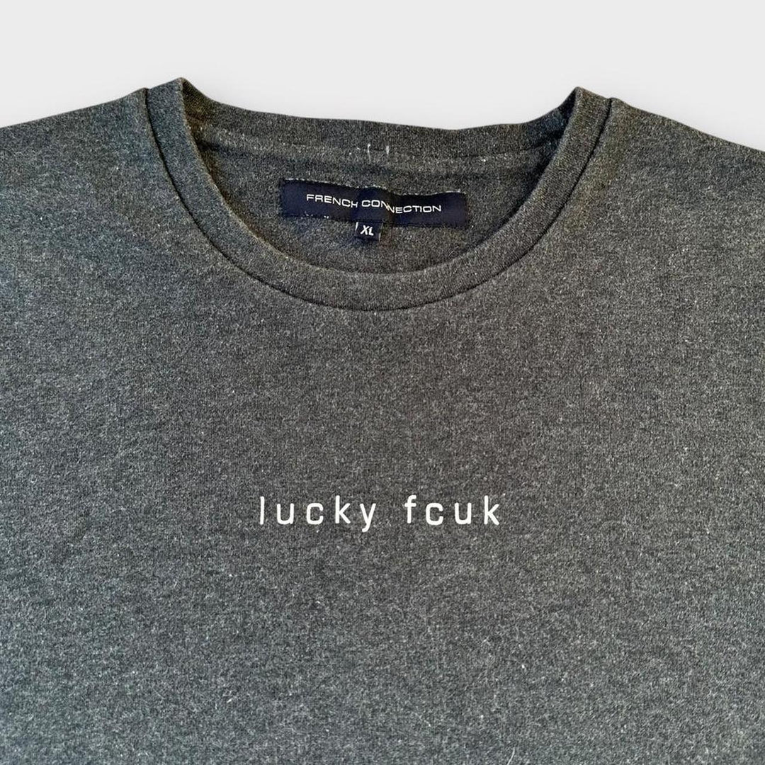 Fransk forbindelse slogan t-shirt - XL (passer medium)