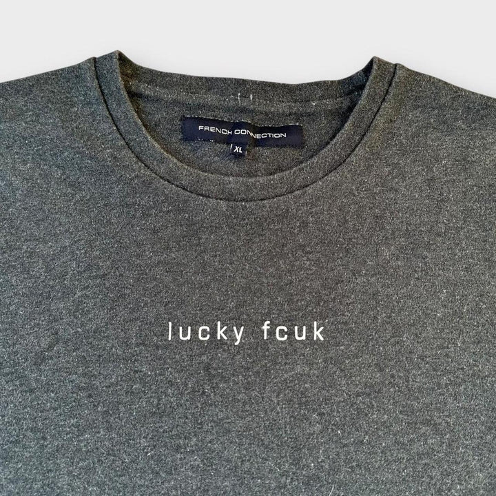 Fransk forbindelse slogan t-shirt - XL (passer medium)