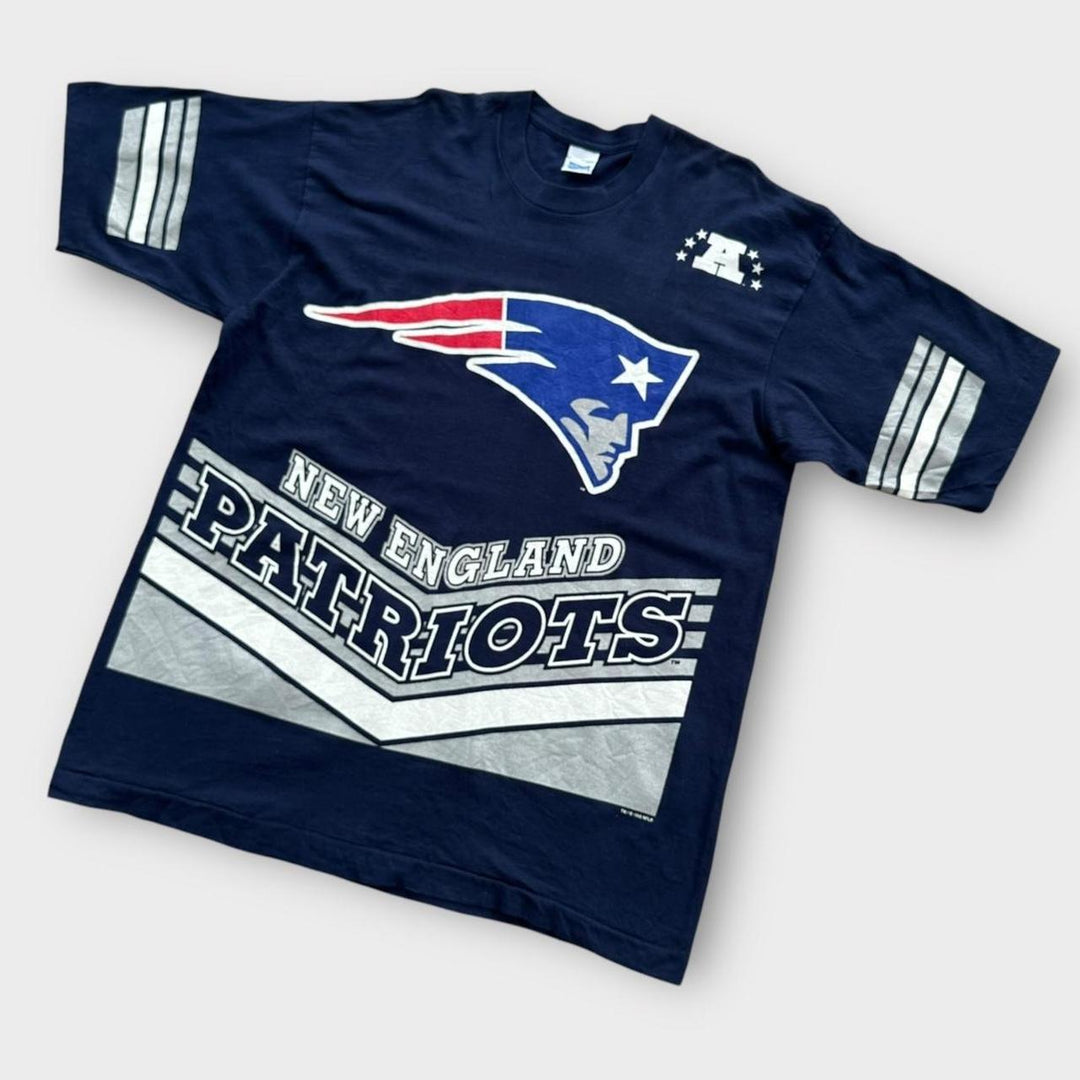 Vintage Patriots T-shirt med enkelt sting - XL