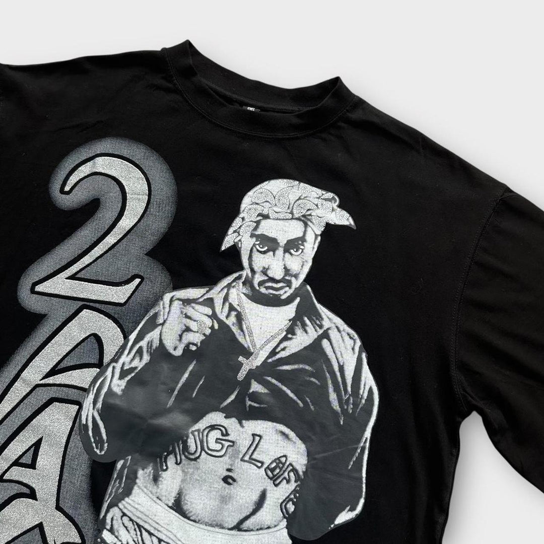 Vintage Tupac grafisk t-shirt - XL