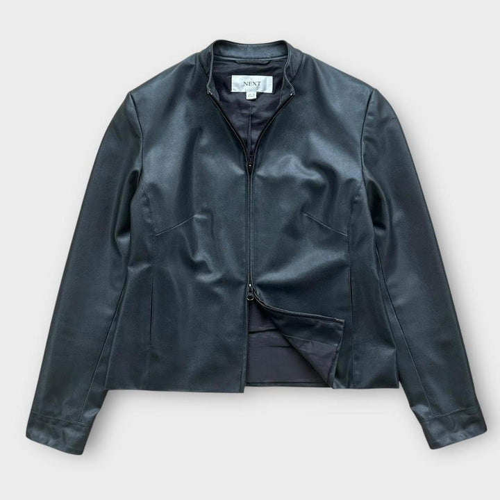 Vintage Y2K læderjakke til kvinder - UK12