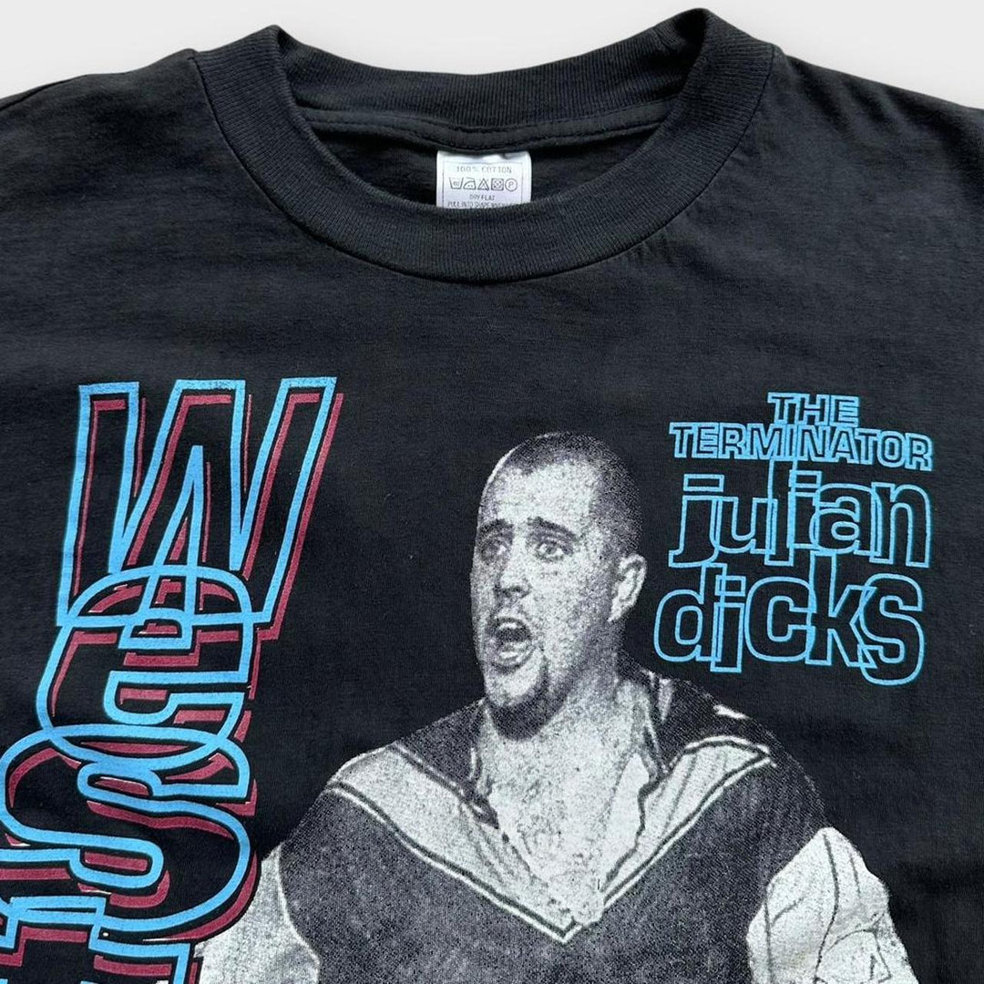 Vintage West Ham Julian Dicks grafisk t-shirt - medium