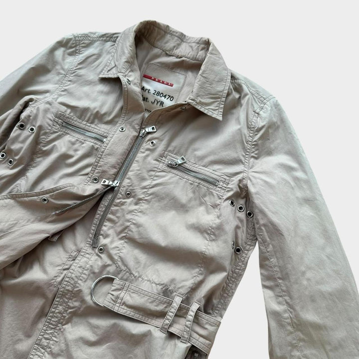 Prada sport teknisk trenchcoat - dame mellemstørrelse 44 (tjek