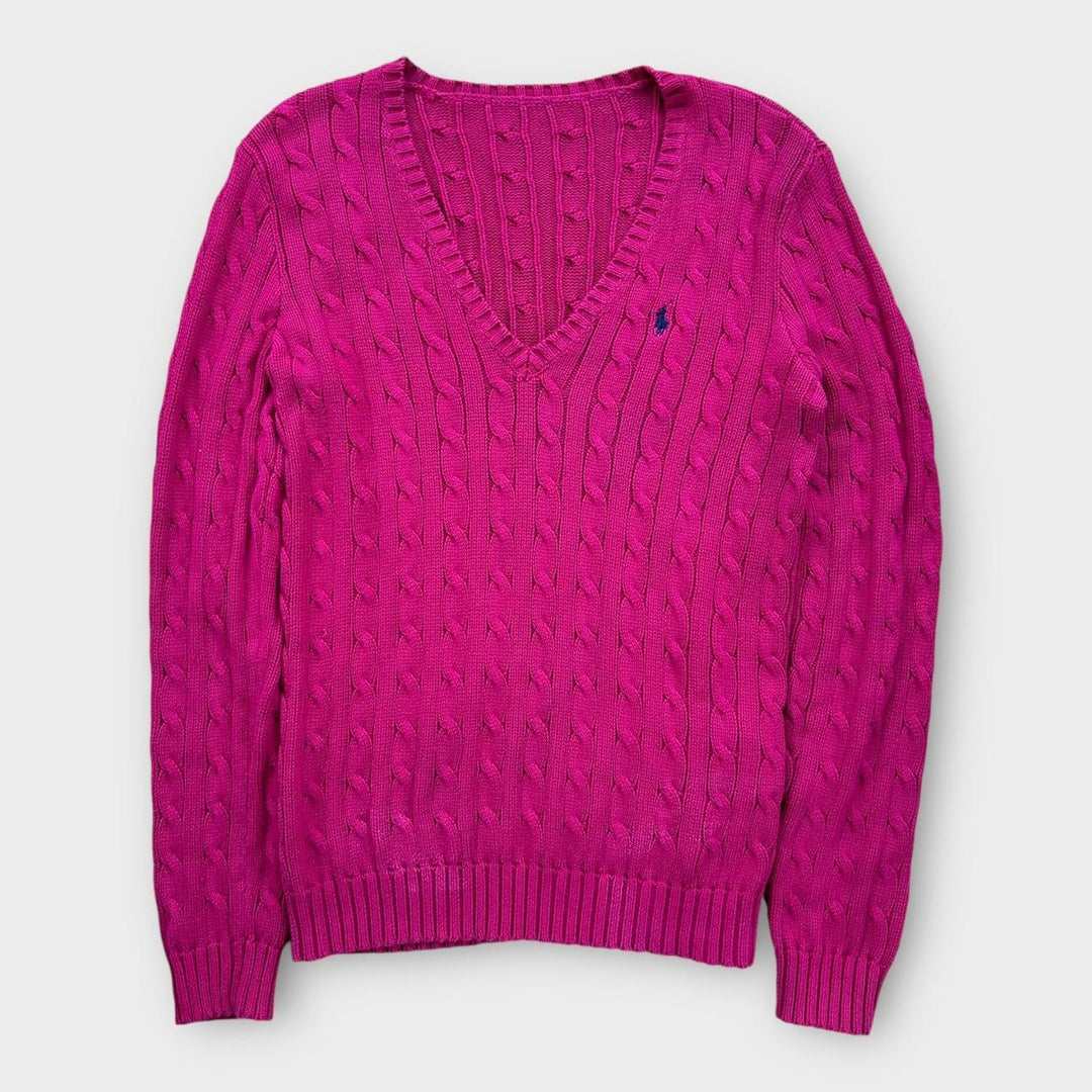 Ralph Lauren kabelstrikket trøje - medium