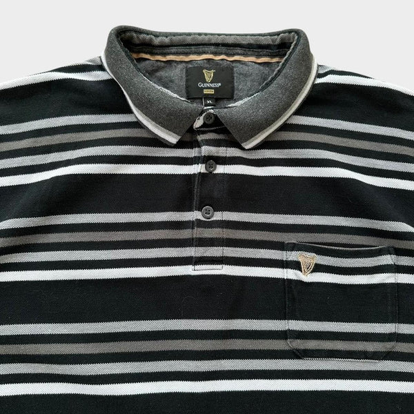 Guinness stribet poloshirt - XL