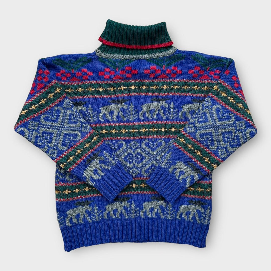 Vintage Eddie Bauer striktrøje - medium