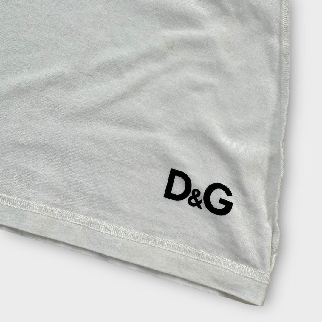 Vintage D&G Kim Basinger grafisk t-shirt - stor dame