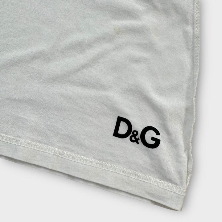 Vintage D&G Kim Basinger grafisk t-shirt - stor dame