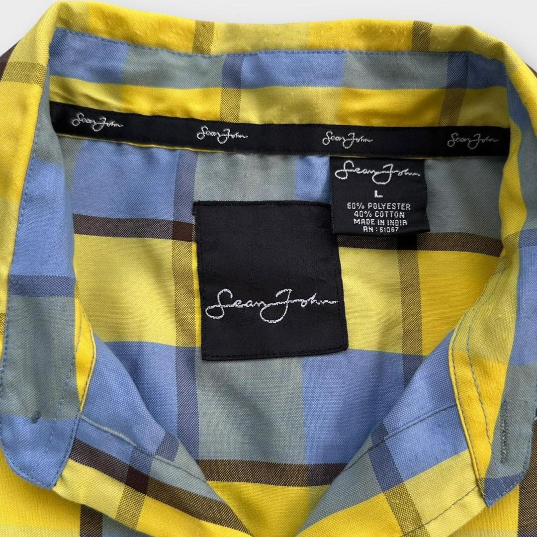 Vintage Sean John kortærmet skjorte - stor (passer som en baggy XL)
