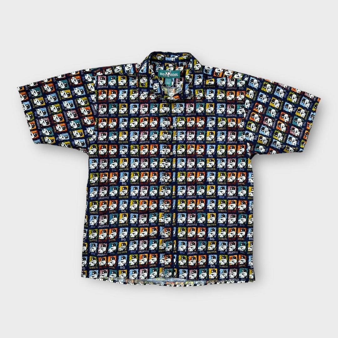 Store hunde skjorte med hele print - stor