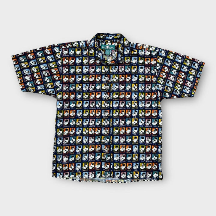 Store hunde skjorte med hele print - stor