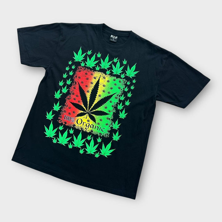 Weed grafisk t-shirt - XL