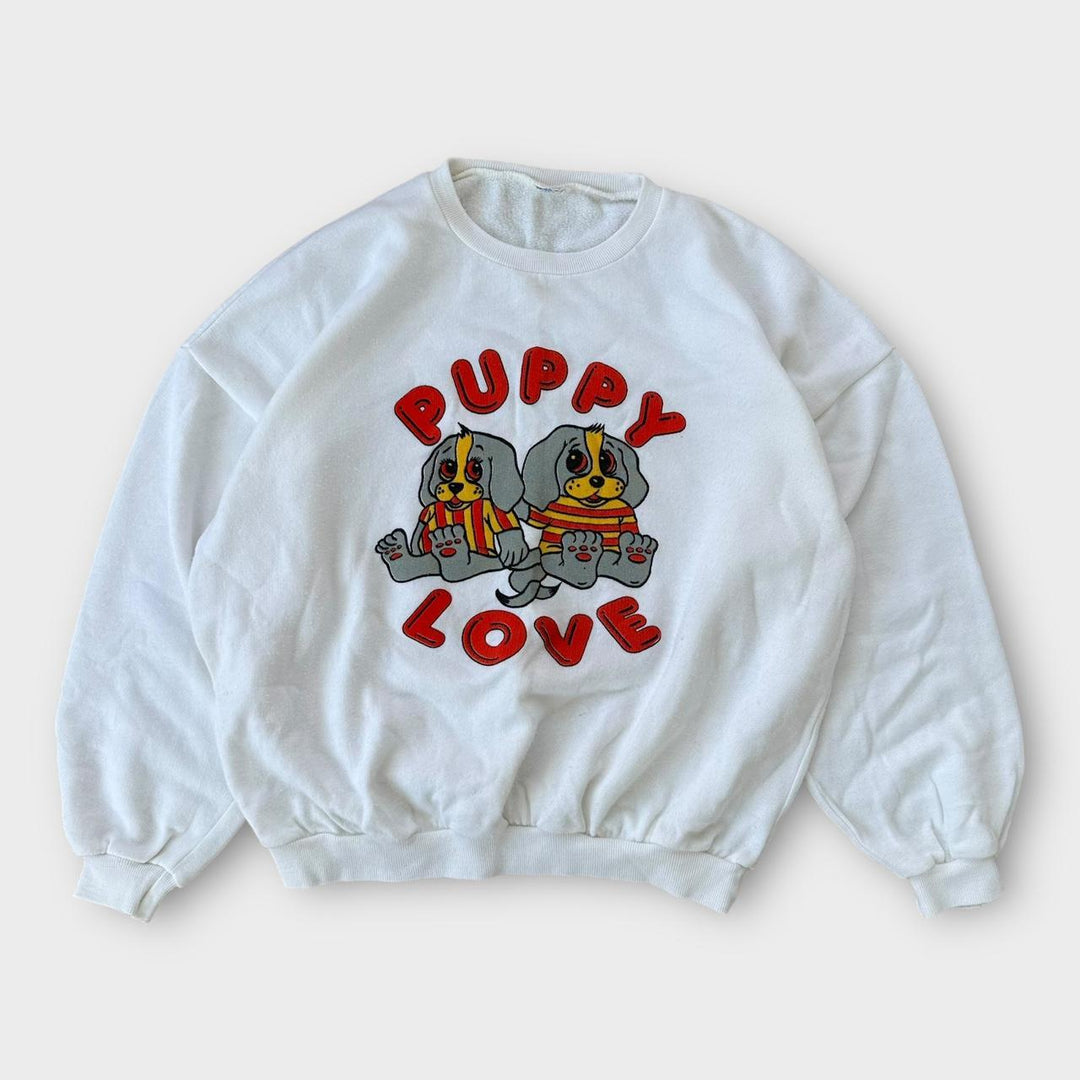 80'er grafisk sweatshirt - medium