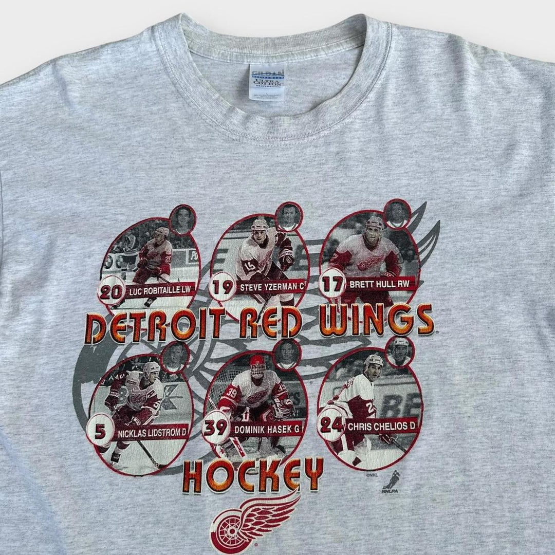 Vintage NHL Detroit røde wings t-shirt - stor