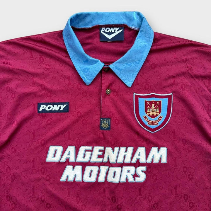 Vintage West Ham fodboldtrøje - stor (baggy)