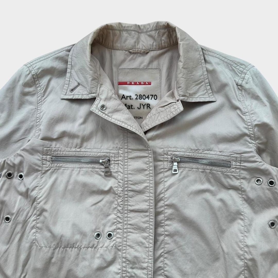 Prada sport teknisk trenchcoat - dame mellemstørrelse 44 (tjek