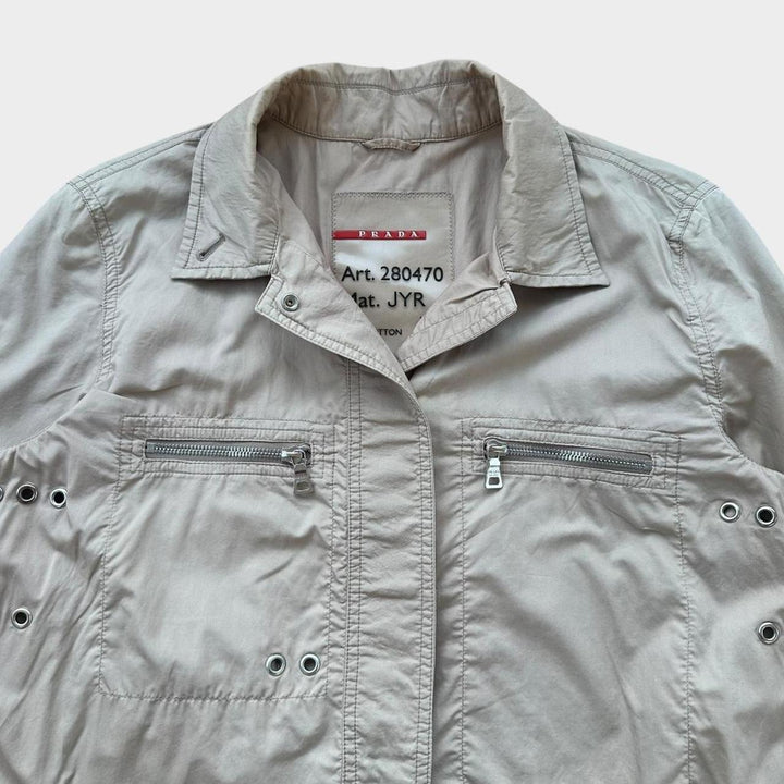 Prada sport teknisk trenchcoat - dame mellemstørrelse 44 (tjek