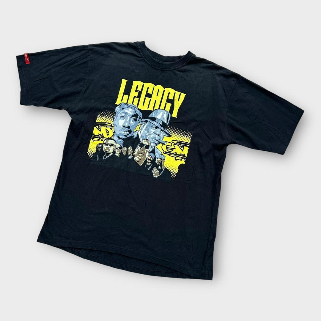 Vintage Tupac & Biggie grafisk t-shirt - XL
