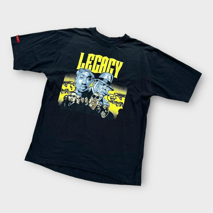 Vintage Tupac & Biggie grafisk t-shirt - XL