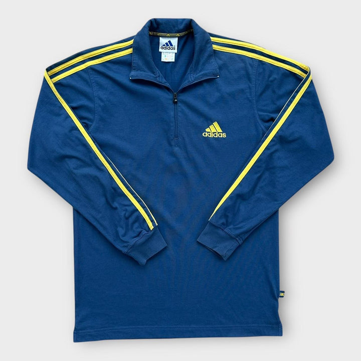 Adidas sweatshirt med kvart lynlås - lille