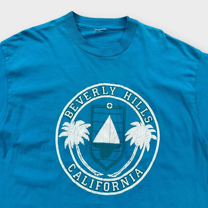 Vintage enkeltstings grafisk t-shirt - XL