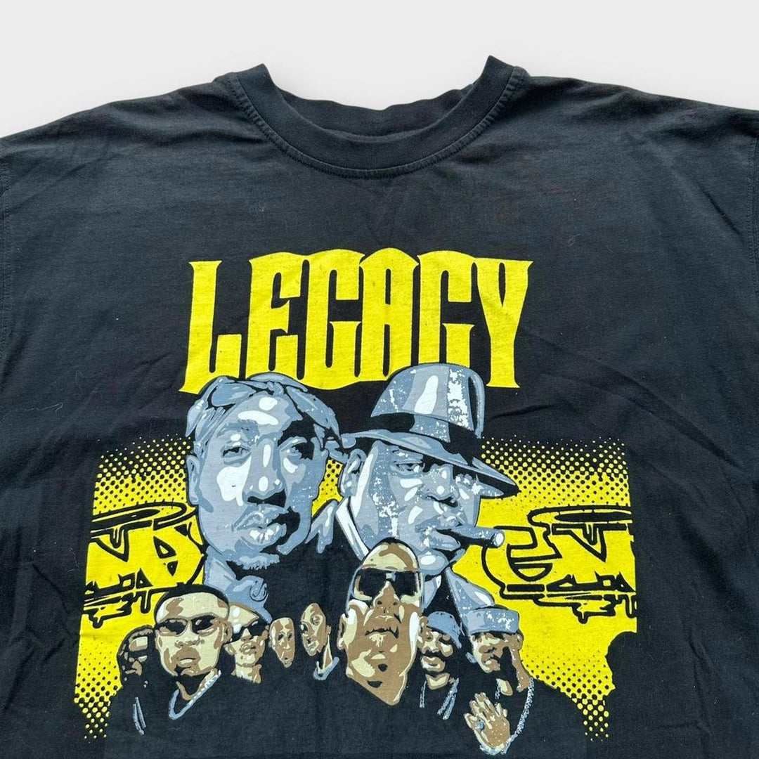 Vintage Tupac & Biggie grafisk t-shirt - XL