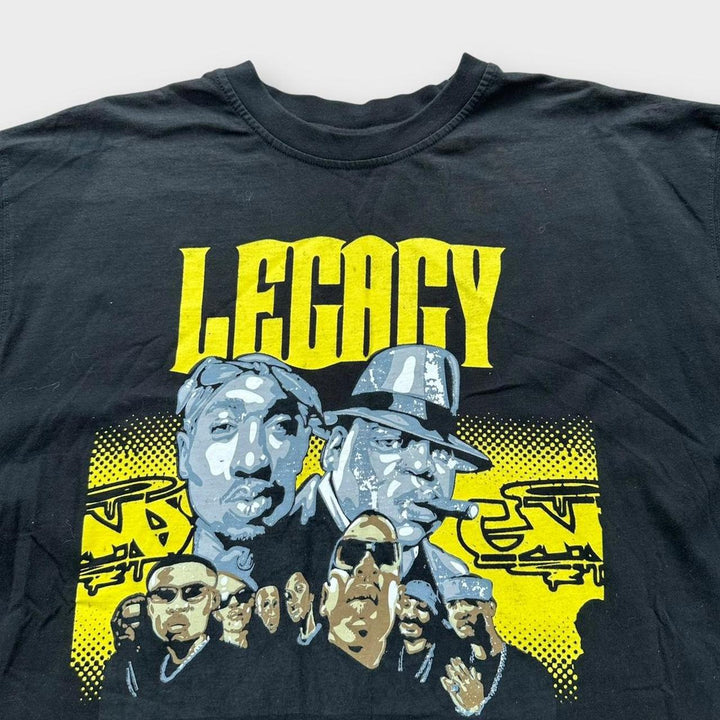 Vintage Tupac & Biggie grafisk t-shirt - XL