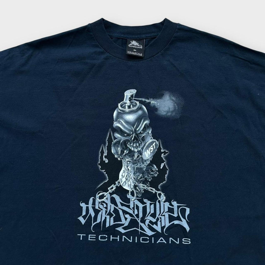 Wild style Technicians Hip-Hop grafisk t-shirt - XL