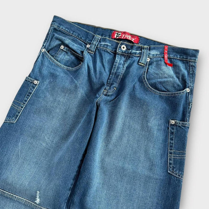 Vintage Y2K jeans med brede ben - 36 (måler som 38 tommer)