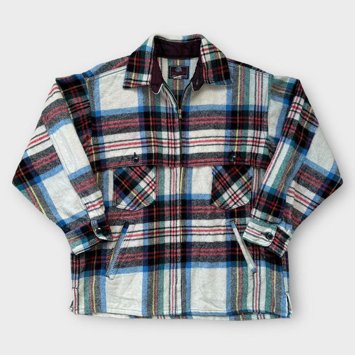 Johnson Woolen Mills uld flannel jakke - stor