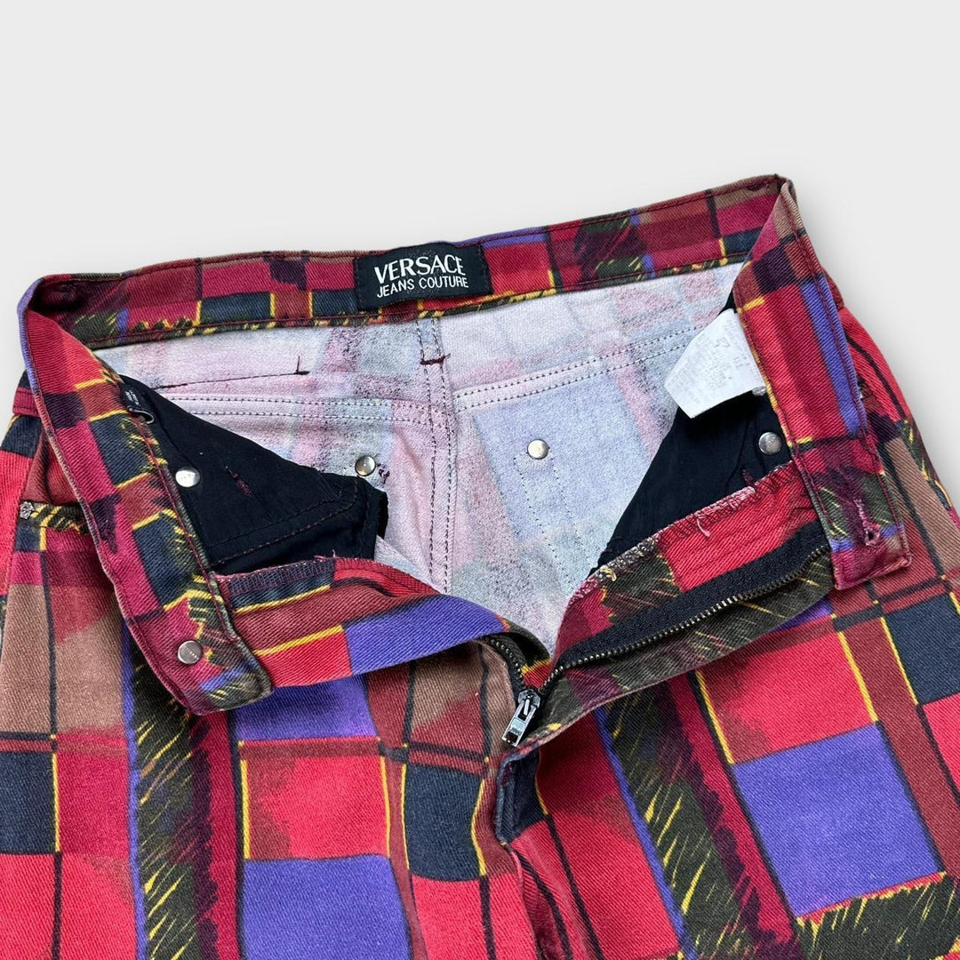 Vintage Versace jeans mønstrede bukser - 27" talje