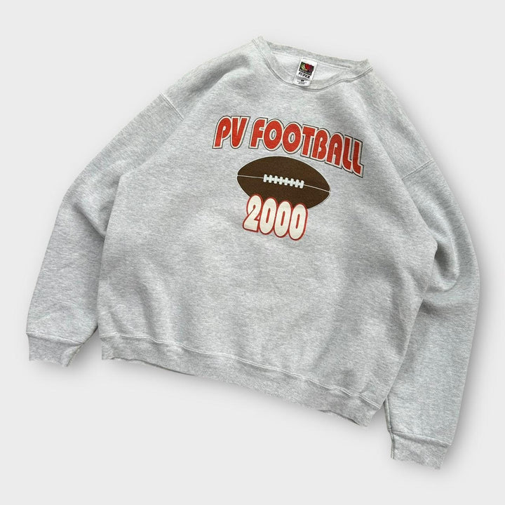 Vintage amerikansk fodbold grafisk sweatshirt - XL