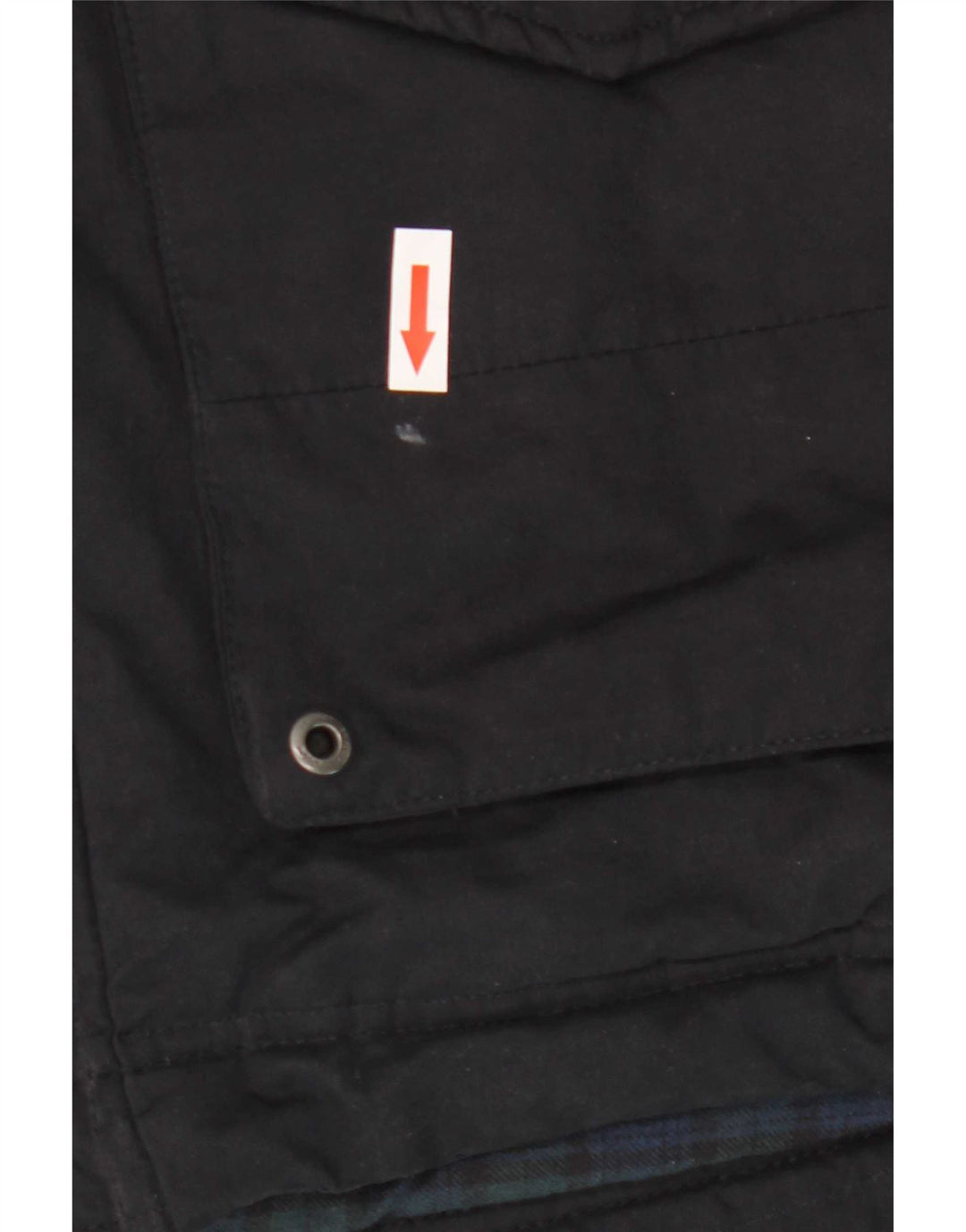 Crew Clothing Herre Hooded Parka Jacket UK 40 Large Navy Blue Polyester