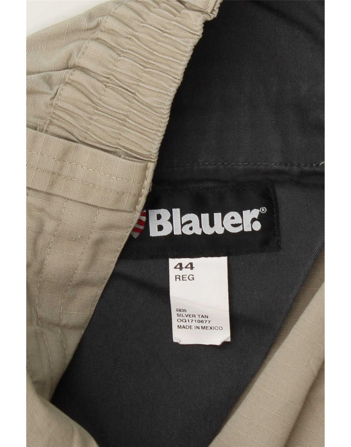 Blauer Straight Cargo bukser til mænd W44 L28 Grøn polyester