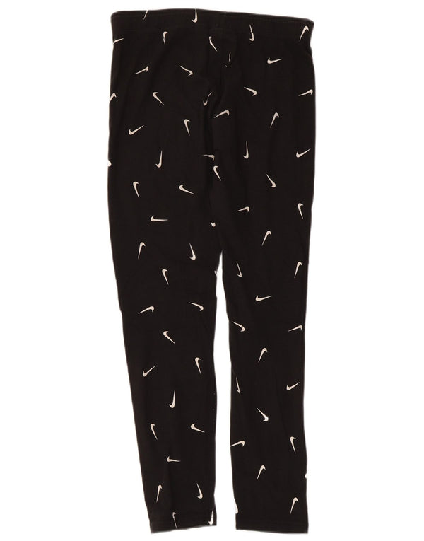 NIKE Piger Tight Fit Grafiske Leggings 13-14 år XL Sort Bomuld