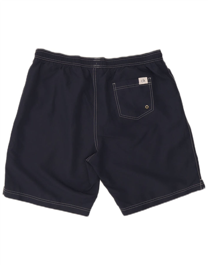 Calvin Klein badeshorts til mænd XL marineblå polyester