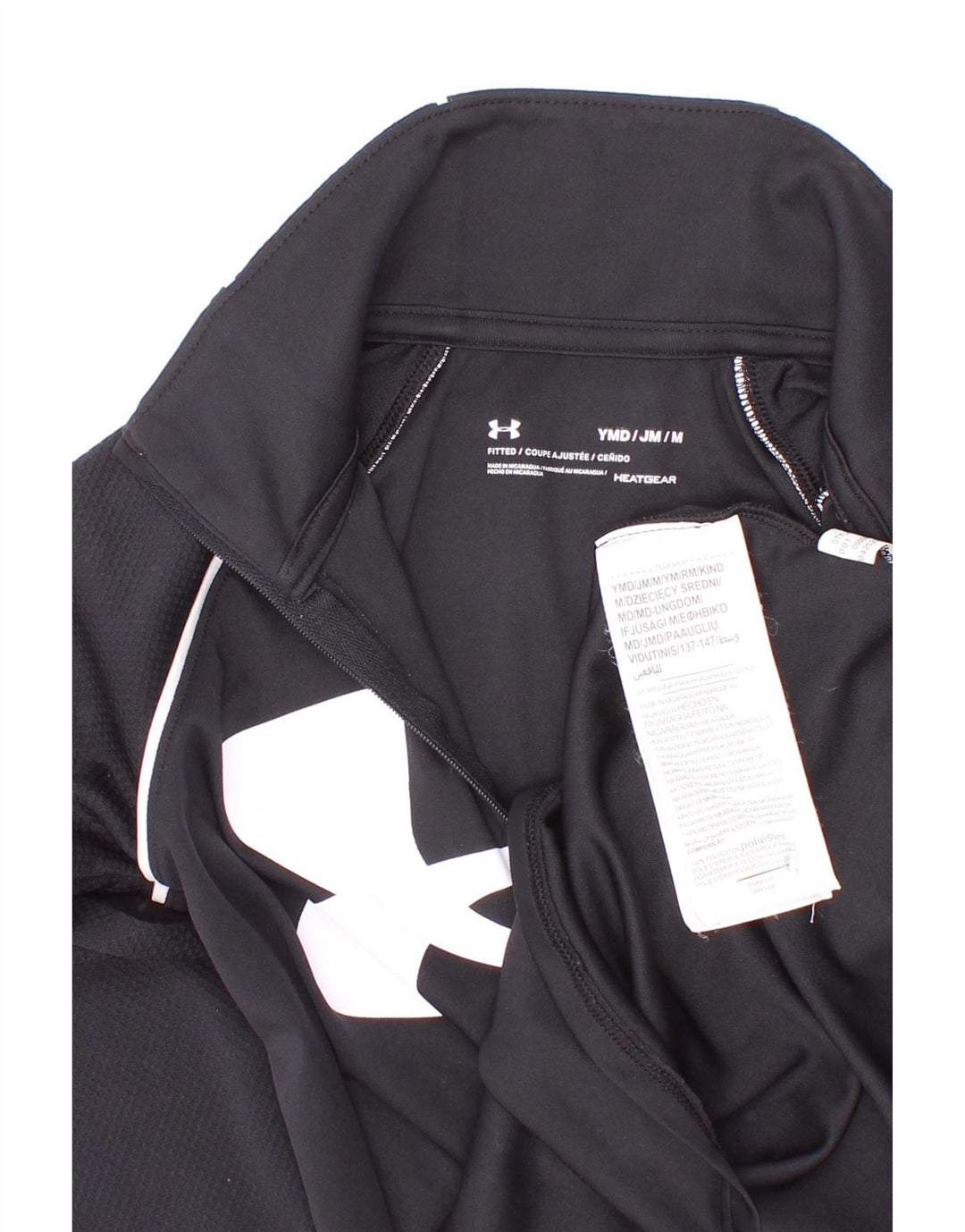 Under Armour piger udstyret grafisk top langærmet 9-10 år medium sort