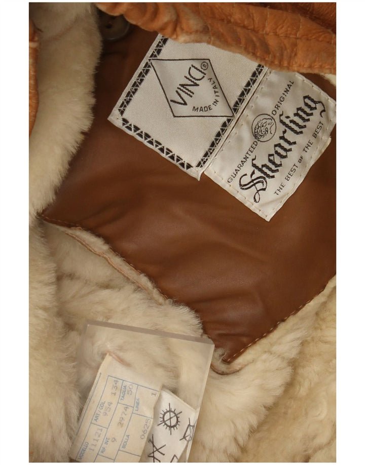 Vinci Herre Shearling Jacket IT 50 Large Brown Shearling
