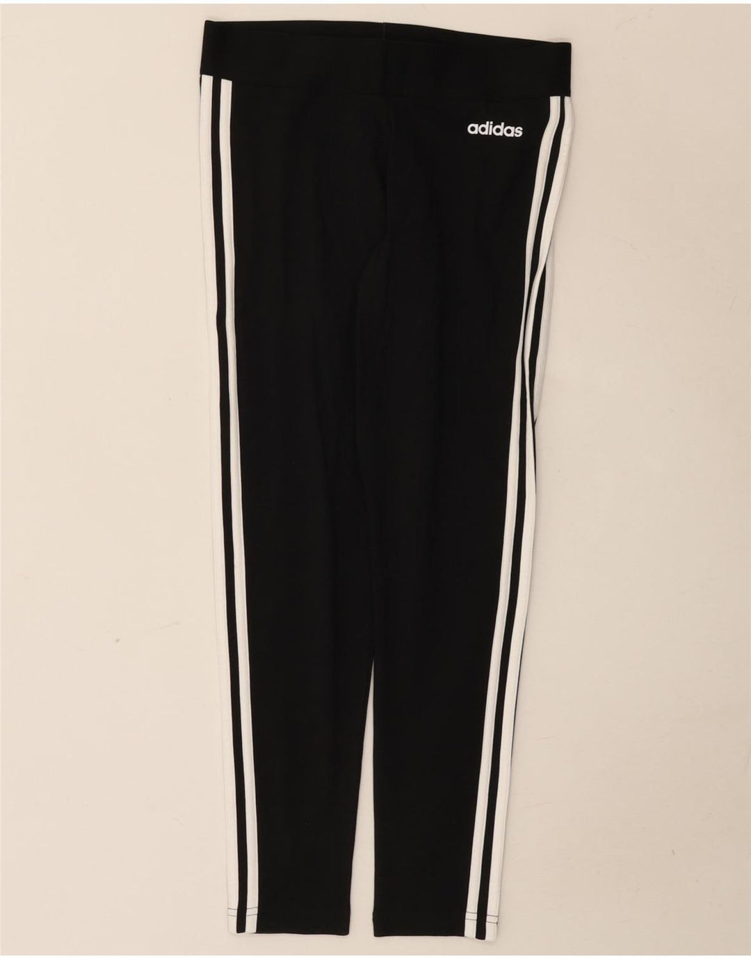 Adidas Dame Leggings UK 12/14 Medium Sort Bomuld