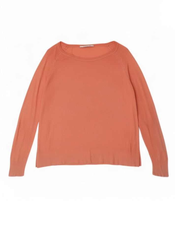 Zara Womens Relaxed Fit Bluse Top UK 14 Medium Pink