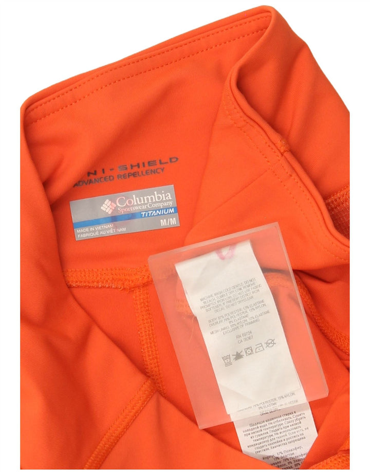 Columbia Womens Omni-Shield Leggings UK 12 Medium Orange Colourblock