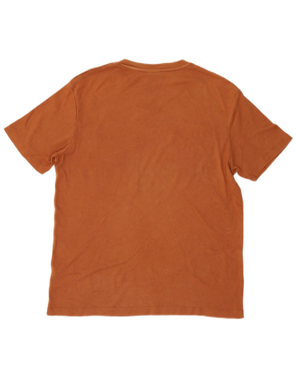 Zara Herre T-Shirt Top Medium Brun
